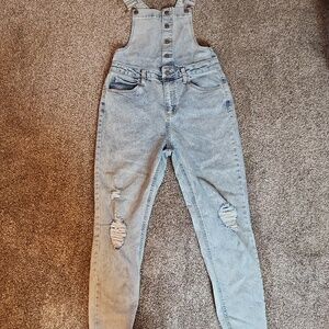 No Boundaries Jean Overalls - Size Medium (7-9) Jrs